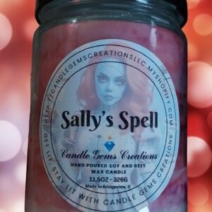 Sally's Spell Pink Candle by